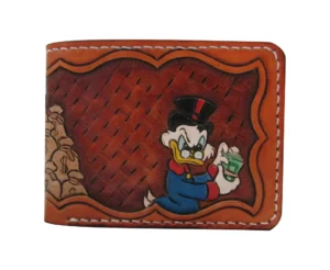 cartera pc pato frente Billetera Mod: Artesanal Tío Mc Pato